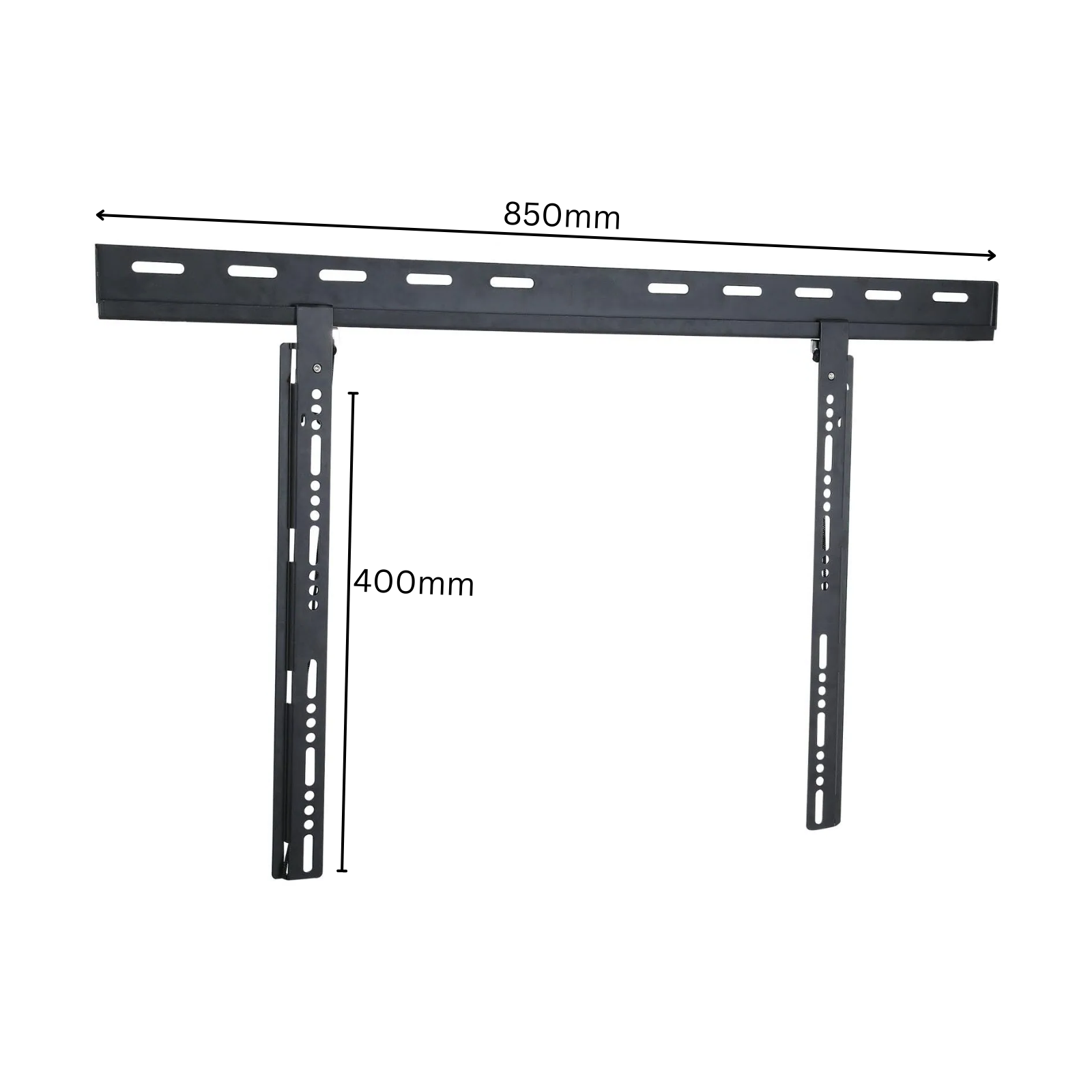 TV Wall Mount Bracket Ultra Low Profile Slim Design  42"-80" | NPLB125B | Load Capacity 50kg