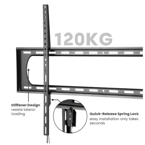 NOUVE NPLB73 FIXED WALL MOUNT WITH STRING LOCK 60''-120'' 120KG