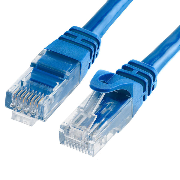 Cable de red internet UTP patch cord CAT 5e con conectores RJ45 8P8C macho  5 mts